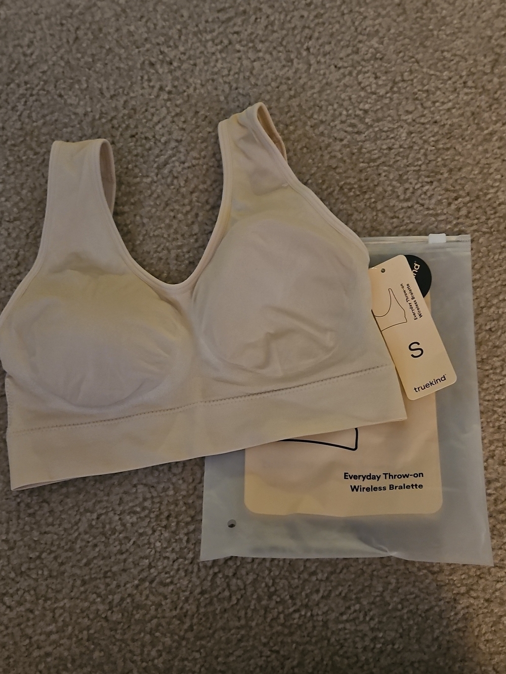 Truekind Everyday Wireless Bralette - Cream